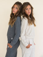 KAVEAH Hacci Ribbed Banded Crewneck Top
