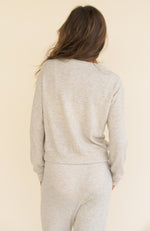 KAVEAH Hacci Ribbed Banded Crewneck Top