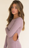 KAVEAH Ribbed LS Cutout Dress