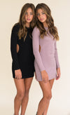 KAVEAH Ribbed LS Cutout Dress