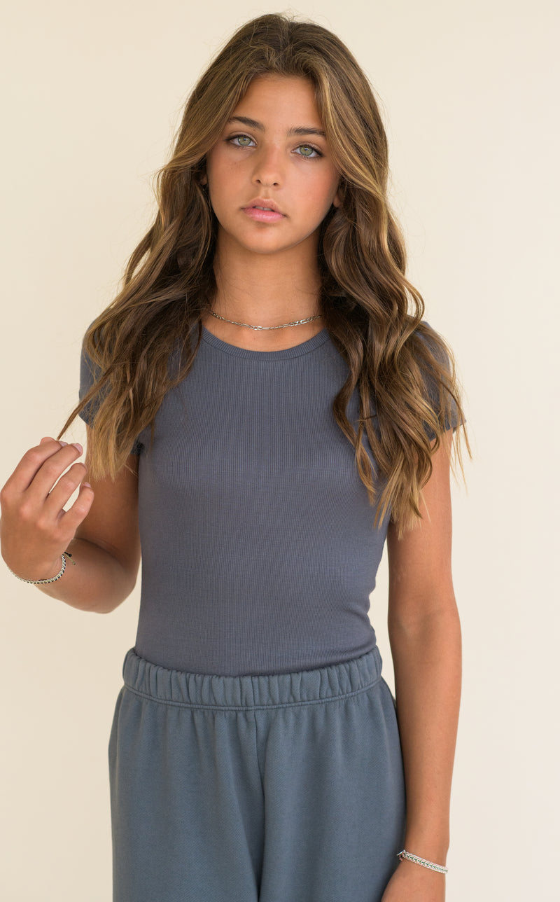 KAVEAH Ribbed Crewneck T-Shirt