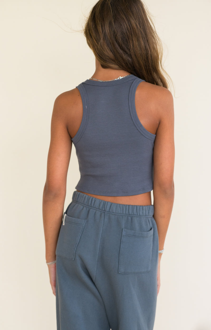 KAVEAH Ribbed Racerback Tank Top