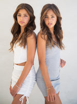 KAVEAH Ribbed Rouched Cami Dress