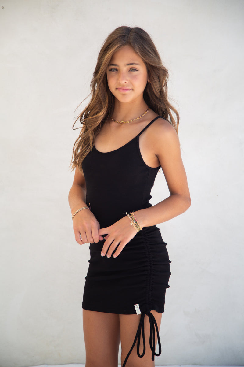 KAVEAH Ribbed Rouched Cami Dress