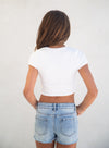 KAVEAH Ribbed Square Neck Cap Sleeve Top