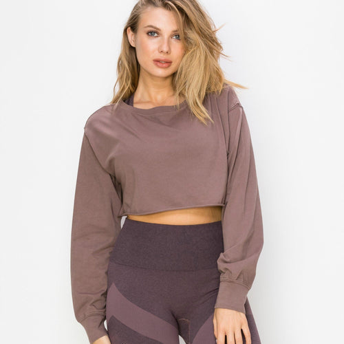 Classic Cropped Long Sleeve Tee - VIMMIA