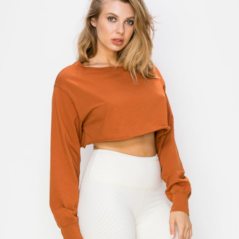 Classic Cropped Long Sleeve Tee - VIMMIA