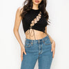 HEATHER Live-In Lace Up Tank - VIMMIA