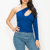 HEATHER Live-In One Shoulder Cutout Top - VIMMIA