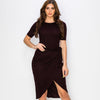 HEATHER Live-in Ribbed Cross Front Dress - VIMMIA