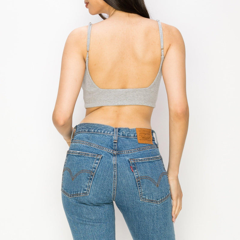 HEATHER Luxe Rib Low Back Cami - VIMMIA