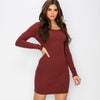 HEATHER Luxe Rib LS Mini Dress - VIMMIA