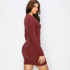 HEATHER Luxe Rib LS Mini Dress - VIMMIA
