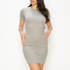 HEATHER Luxe Rib Twist Back Dress - VIMMIA