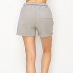 HEATHER Plush Raw Edge Sweatshort - VIMMIA