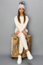 KAVEAH Fleece Cropped Long Sleeve Top - VIMMIA
