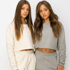 KAVEAH Fleece Cropped Long Sleeve Top - VIMMIA