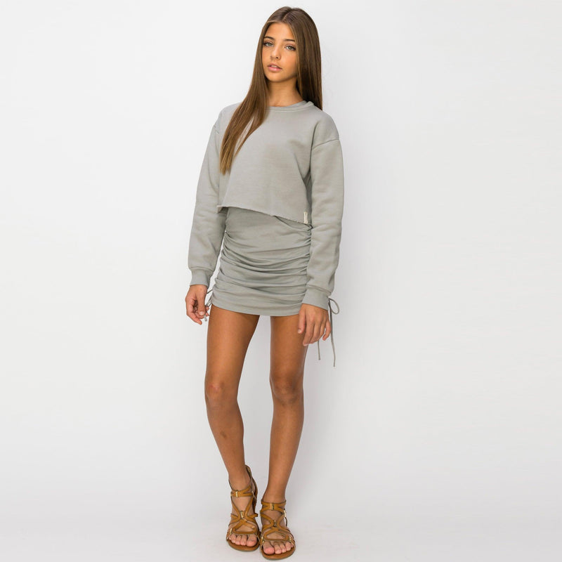 KAVEAH Fleece Cropped Long Sleeve Top - VIMMIA