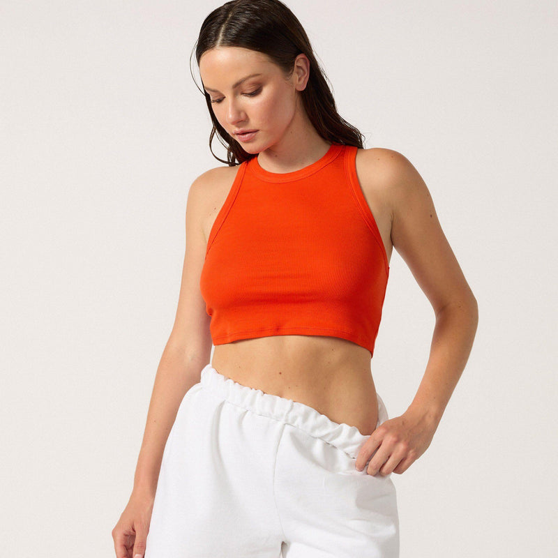 The Live-in Cropped Rib Tank - VIMMIA